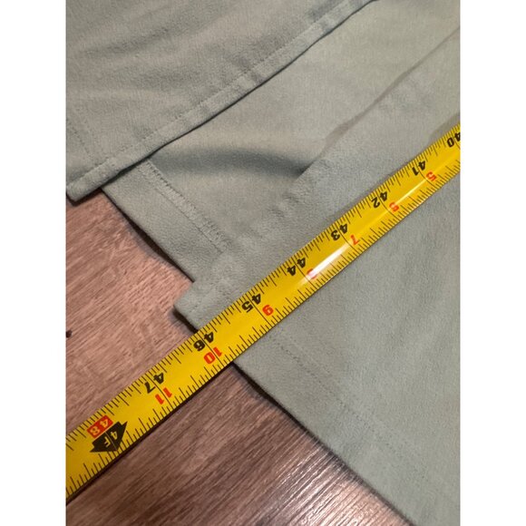 Vintage Vanity Fair Sage Green Quilted Yoke Full-Zip Robe Dress Small S Pockets - Picture 8 of 9